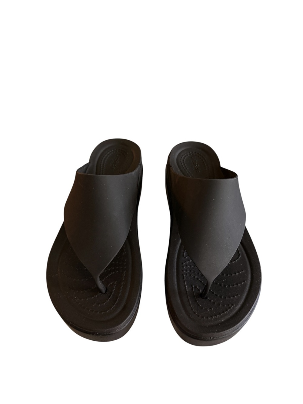 Crocs Women's Brooklyn Flip Low Wedge Sandals - Picture 3 of 4